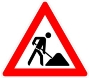 Baustellenschild
