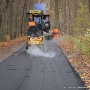 Heute (29. November) gab es einen nagelneuen Belag für die 530 m lange Strecke vom Birkenweg am Grünhufer Bogen bis zum Parkplatz an der Barther Straße.