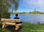 Traumhafter Blick über den Kleinen Frankenteich von der neuen Bank aus