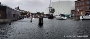 Das Hochwasser im Stralsunder Hafen bei seinem Höchststand