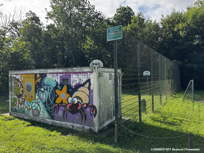 Container am Jugendplatz Ehm-Welk-Weg