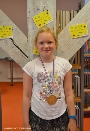 Die Schülerin Greta Glasow schickte die Postkarte aus Spanien an die Stadtbibliothek.