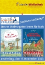Plakat zum Bundesweiten Vorlesetag in Stralsund