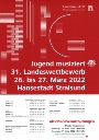 Plakat zum Landeswettbewerb 'Jugend musiziert' in Stralsund