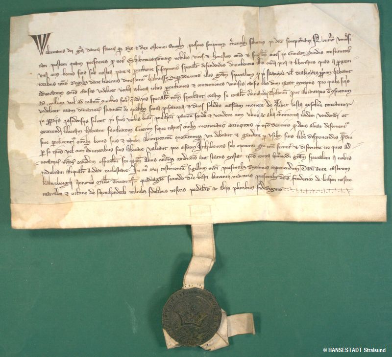 Urkunde von 1342 - vorher
