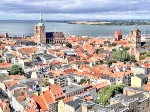 Stralsund mit Blick auf Rügen